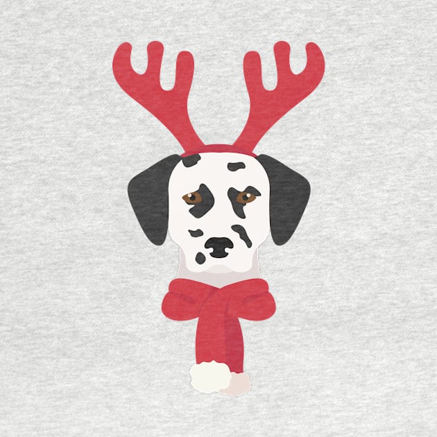 Dalmatian Christmas Dog by JunkyDotCom